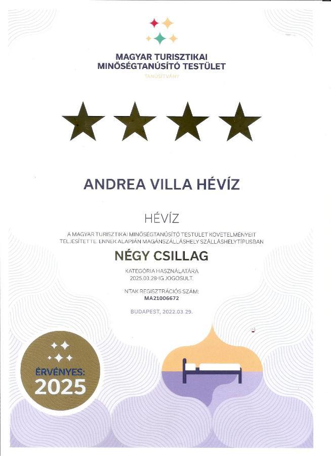 Andrea Villa Heviz I Balaton מראה חיצוני תמונה